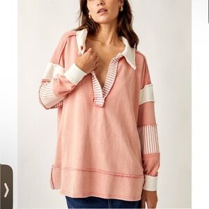 Free People Rugby Shirt size small